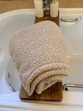 Threshold Plush Sherpa throw blanket  - 50”x60” (1 of 2 available)